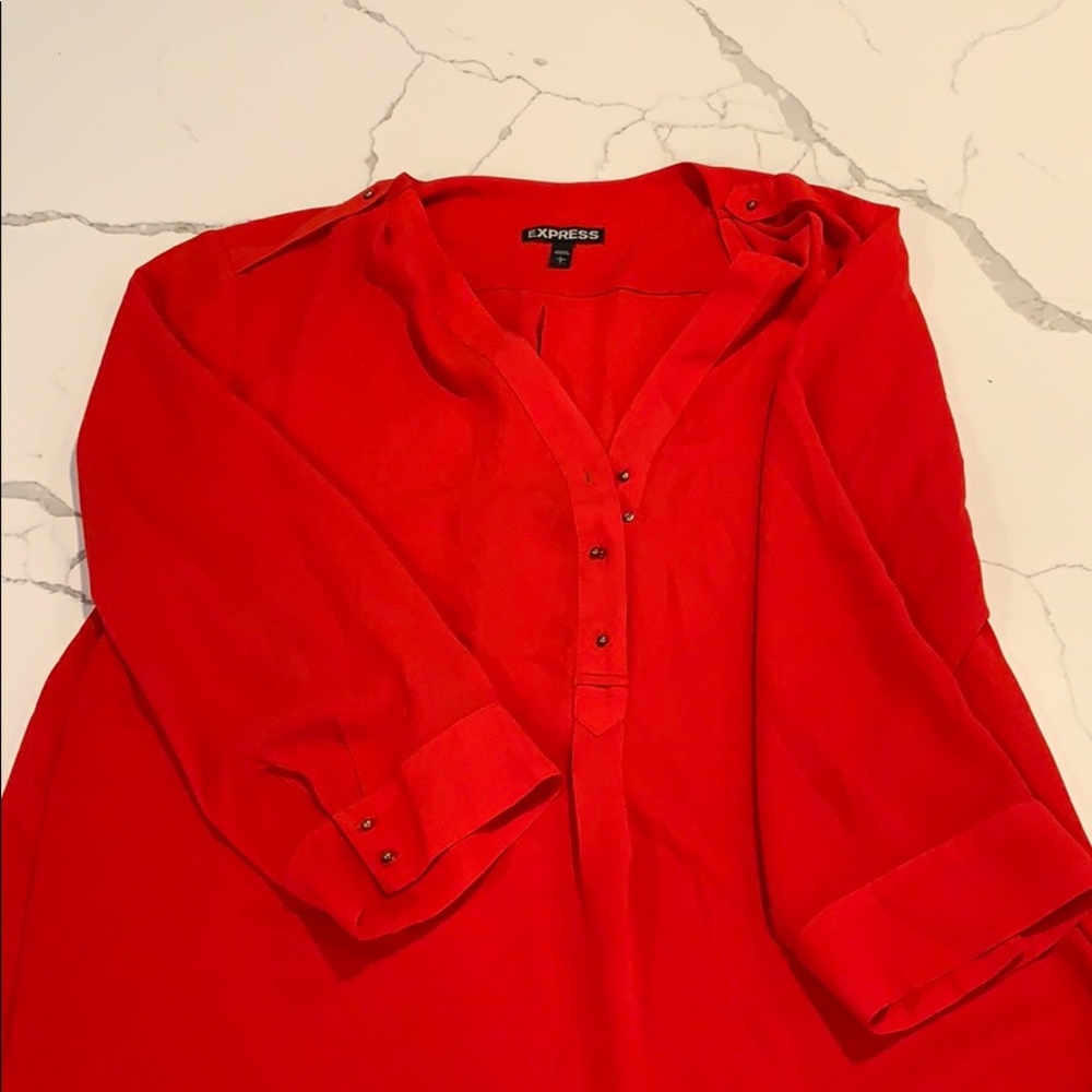 Red blouse